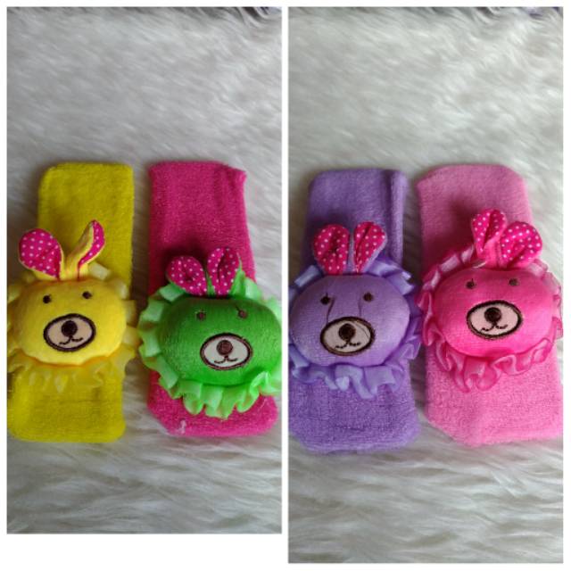 Bando bandana bondu handuk anak anak kelinci strawberry lion karakter