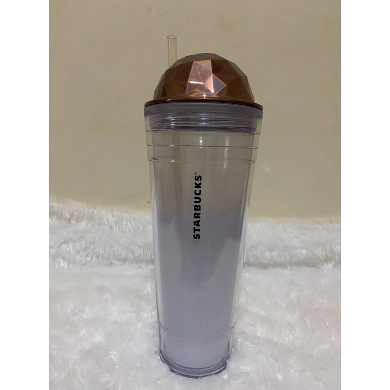 Tumbler Starbucks Copper Dome Chiseled Lid Prism Cold Cup