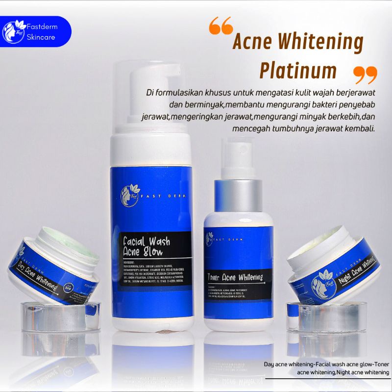 Fast Derm Paket Acne Whitening Platinum
