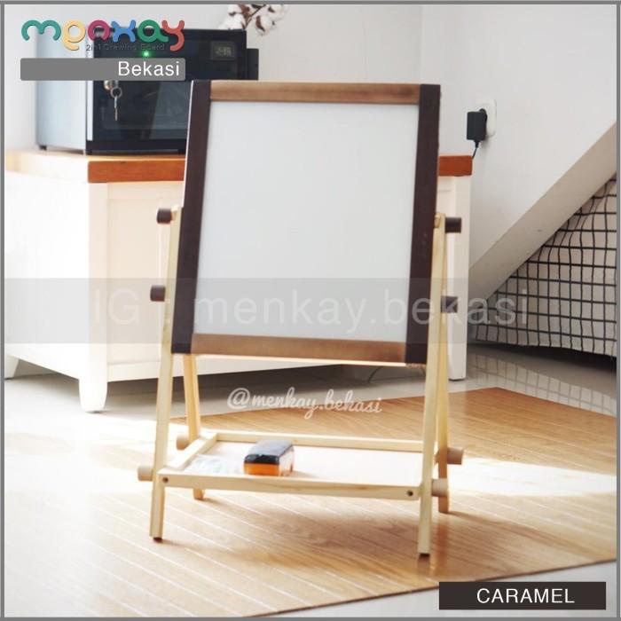 

Papan Tulis Anak Menkay Wooden 2 In 1 Board Warna Natural