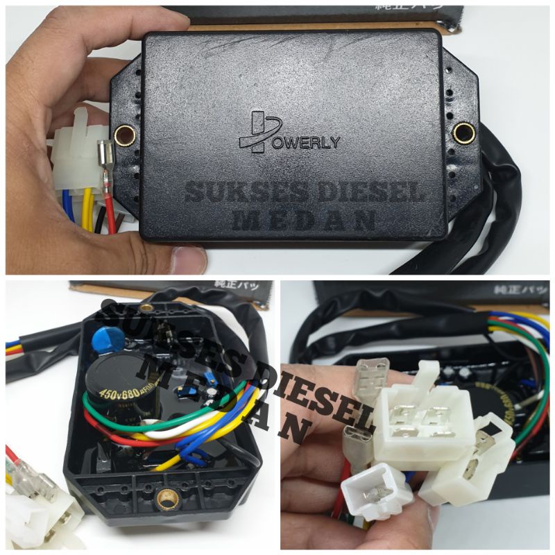 AVR Genset Silent Solar 10 Kabel 450V 680UF Petak Kipor Kama Krisbow Firman Yanmar Yamamoto 186 186F