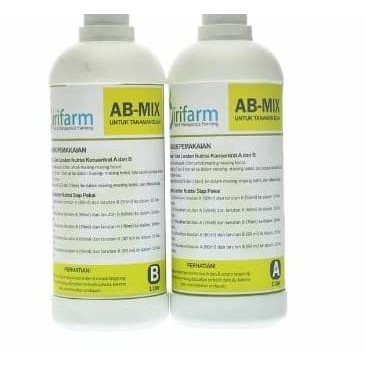 (ᕗ ͡❛ ͜ʖ ͡❛)ᕗ Jirifarm AB Mix Botol 1 L Sayuran Buah Pupuk dan Nutrisi Hidroponik