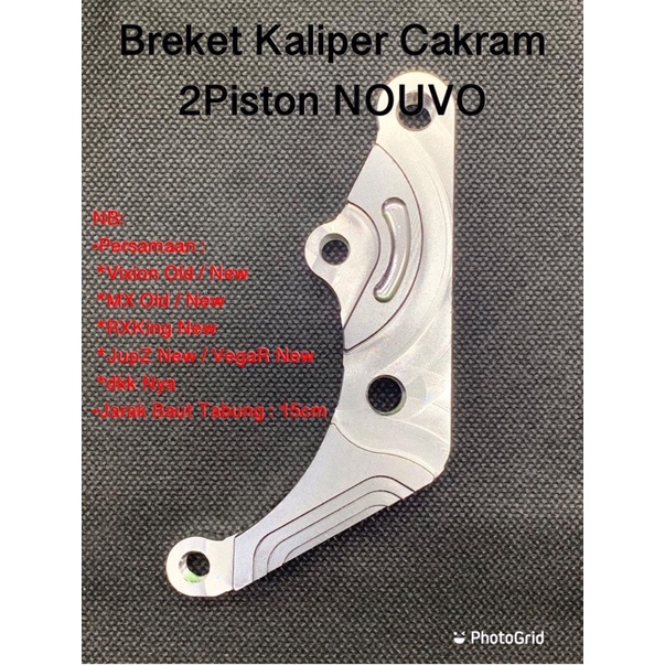 Breket Kaliper 2p/ 2 piston Nouvo Rx King New Vixion Old Vixion New MX old MX New Jupiter Z New Vega R New