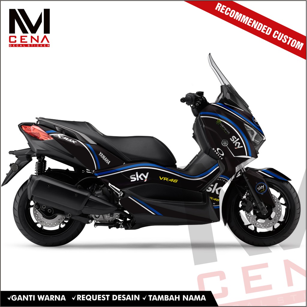 Sticker Decal XMAX Sticker Xmax Striping XMAX FULL BODY STIKER XMAX Decal Yamaha XMAX SKY