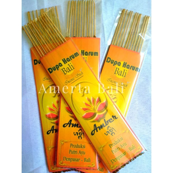 Dupa Harum Herbal Pendek Aroma Amber stik 22cm 12 batang