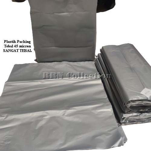 PLASTIK PACKING PLONG UK 30x40 TEBAL 0,5 mikron isi 50/plastik packing olshop/plastik packing baju