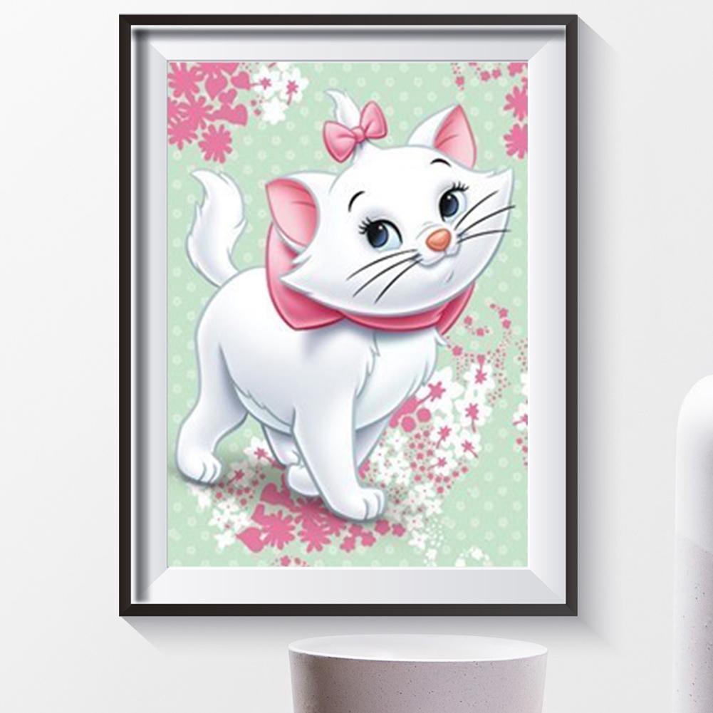 Diy Lukisan Diamond 5d Dengan Gambar Mozaik Kucing Untuk Hiasan