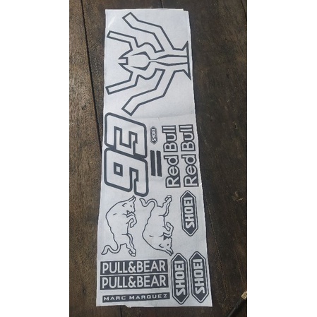 mall sticker repaint helm ala Marquez 2022