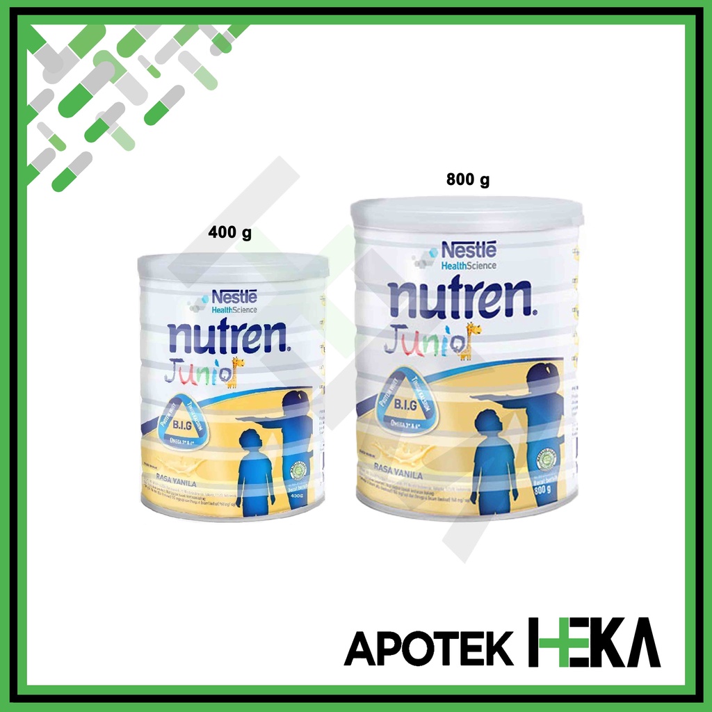 Nutren Junior 400 g / 800 g - Susu Formula Pertumbuhan Bebas Laktosa (SEMARANG)