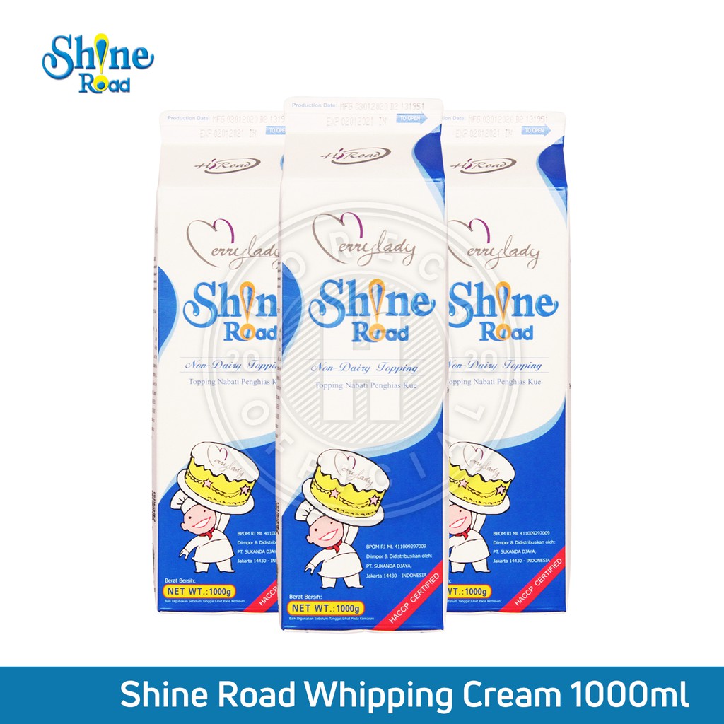 

Merry Lady Shine Road Whipping Cream 1000Gram | Merrylady Shine Road Whip Cream 1L