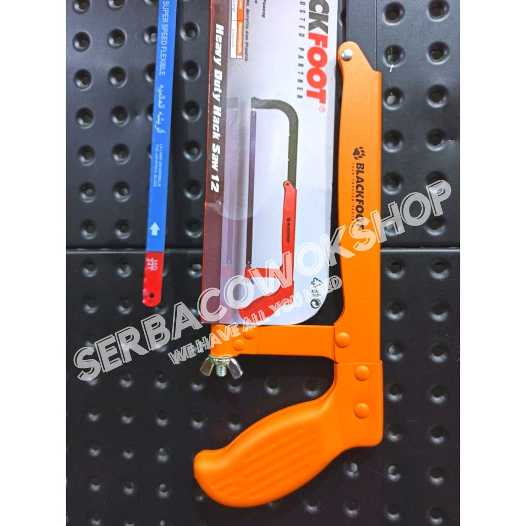 Blackfoot Promo Gagang Gergaji Besi Heavy Duty Hack Saw Bonus Mata Termurah Berkualitas