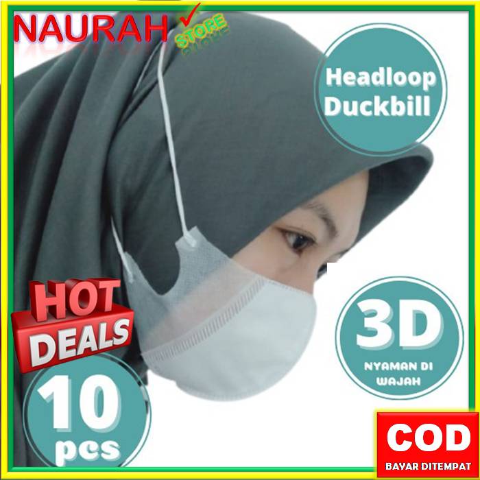 Masker Duckbill Original Orlee Emboss Earloop 3 Ply Izin Resmi Kemenkes Isi 10pcs &amp; 5pcs (repack) OK