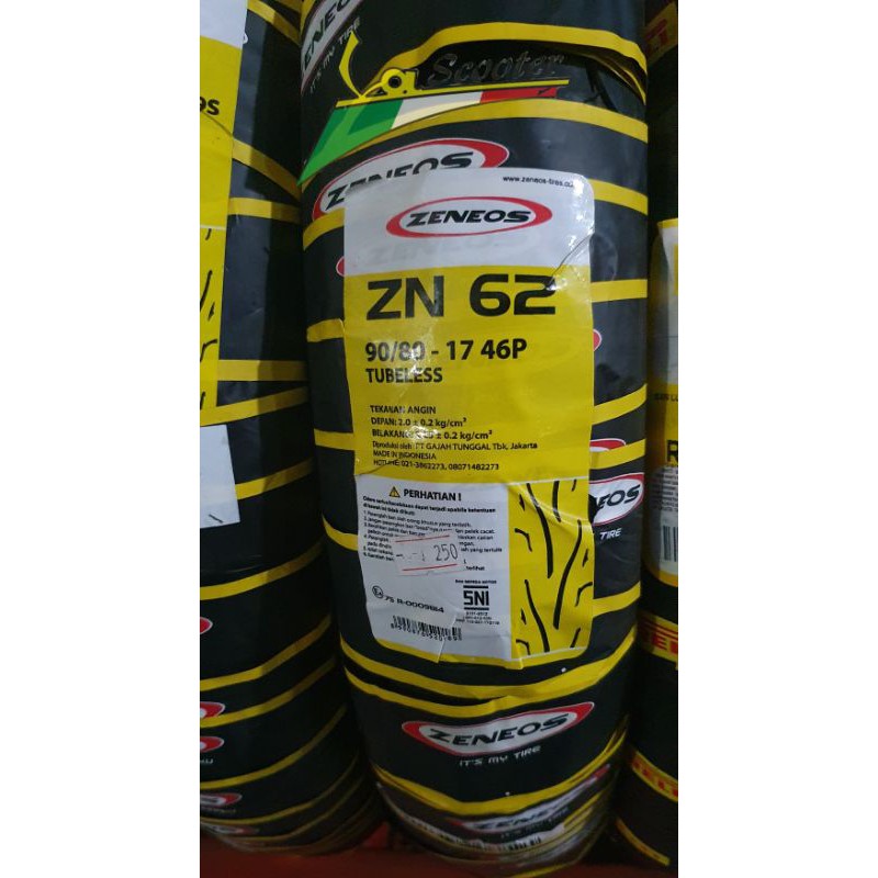Ban Zeneos 90 80 - 17 46P ZN 62 Tubeless