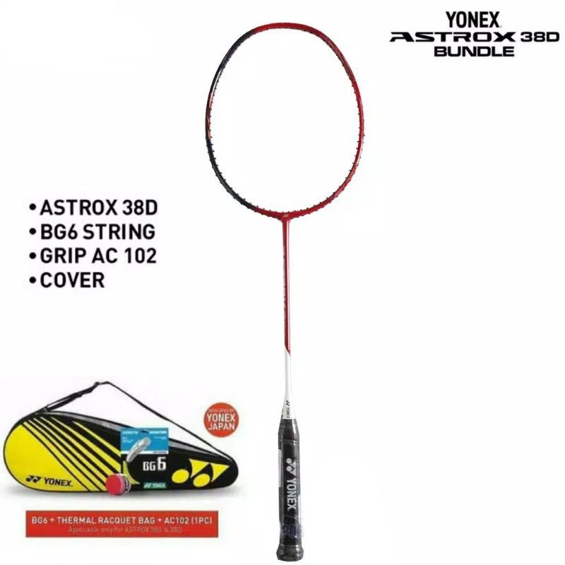 New Color Full Set Raket Badminton Yonex Astrox 38D / Astrox 38 D 4U G