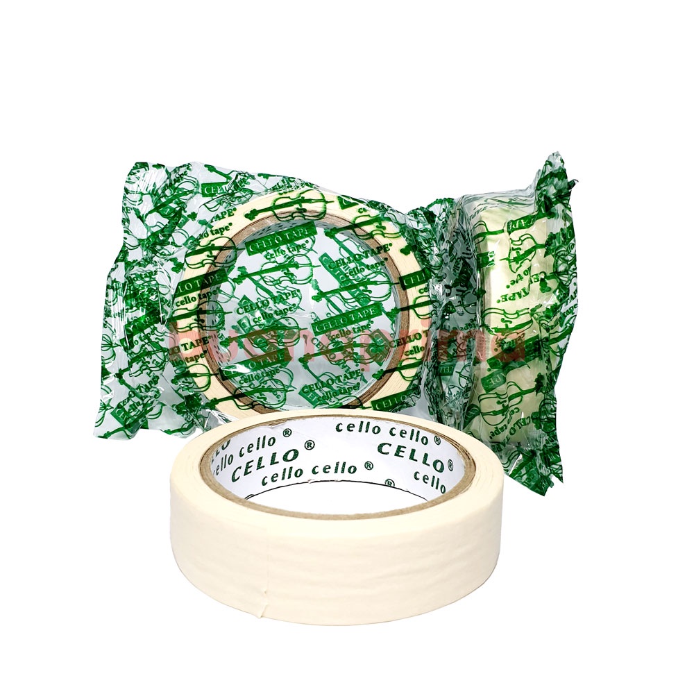 

Lakban Kertas Cello 24 mm x 20 meter Masking Tape 1 inch
