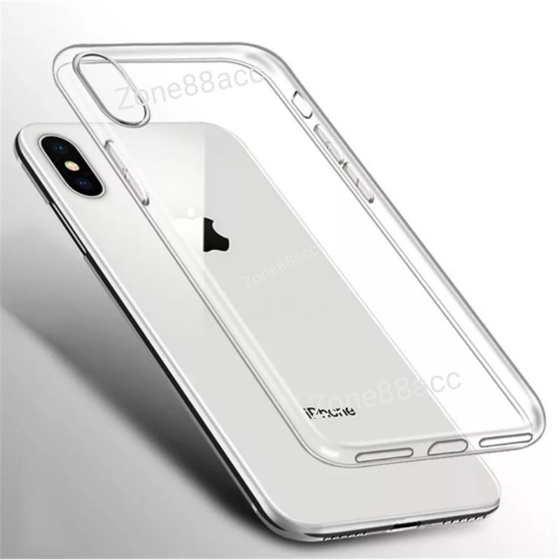 Softcase Silicon Iphone X Xs Xr Max Xsmax Clear case Silikon Casing Cover Softshell Bening Transparan Soft Full Lensa Lens Kamera pelindung belakang