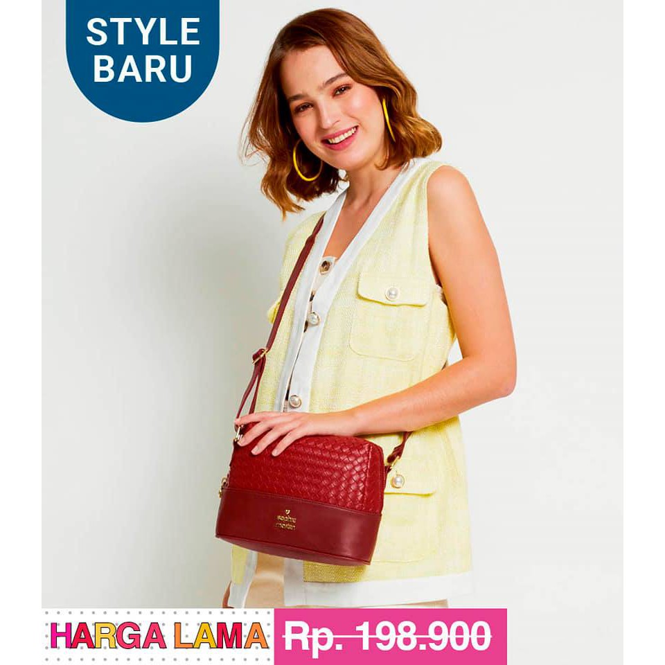 AREDA BLACK / AREDA MAROON BAG Tas Sophie Martin Tas Sophie Paris Selempang wanita kulit promo