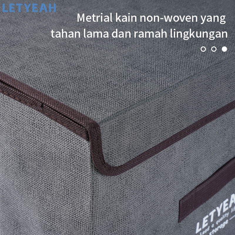 letyeah Storage box multifungsi 2 in 1 tempat penyimpanan baju / bisa lipat