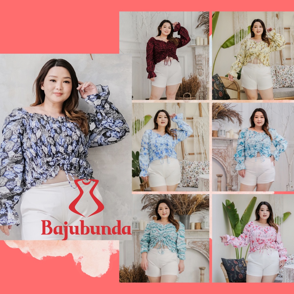 BLOUSE JUMBO BIG SIZE LENGAN PANJANG MOLLA-1