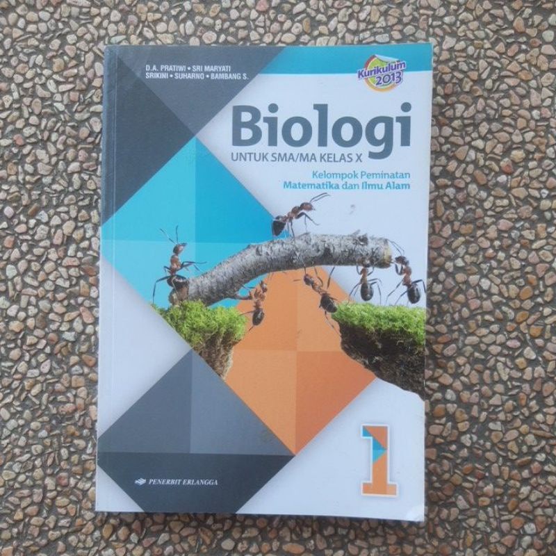 buku Biologi Sma kelas 10 Kurikulum 13.Erlangga Baru Original