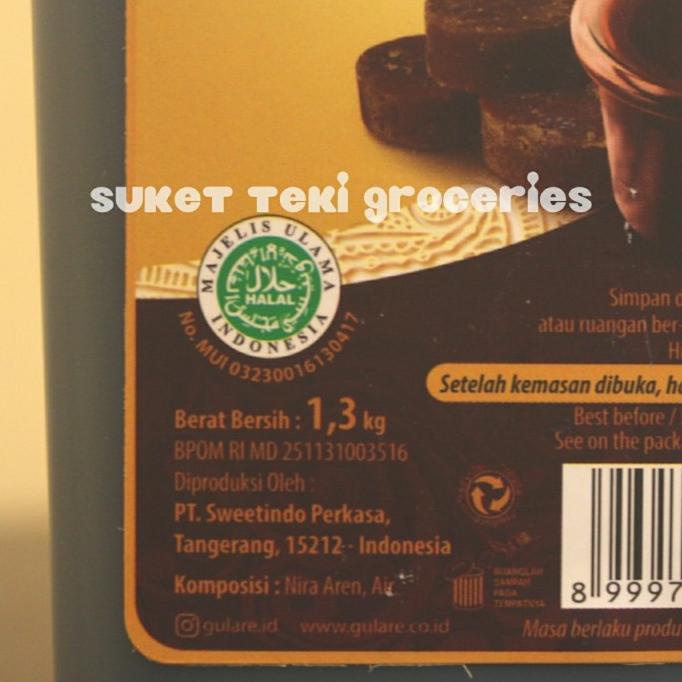 

Gulare Gula Aren Cair / Brown Sugar / Palm Sugar Kopi Premium 1,3Kg