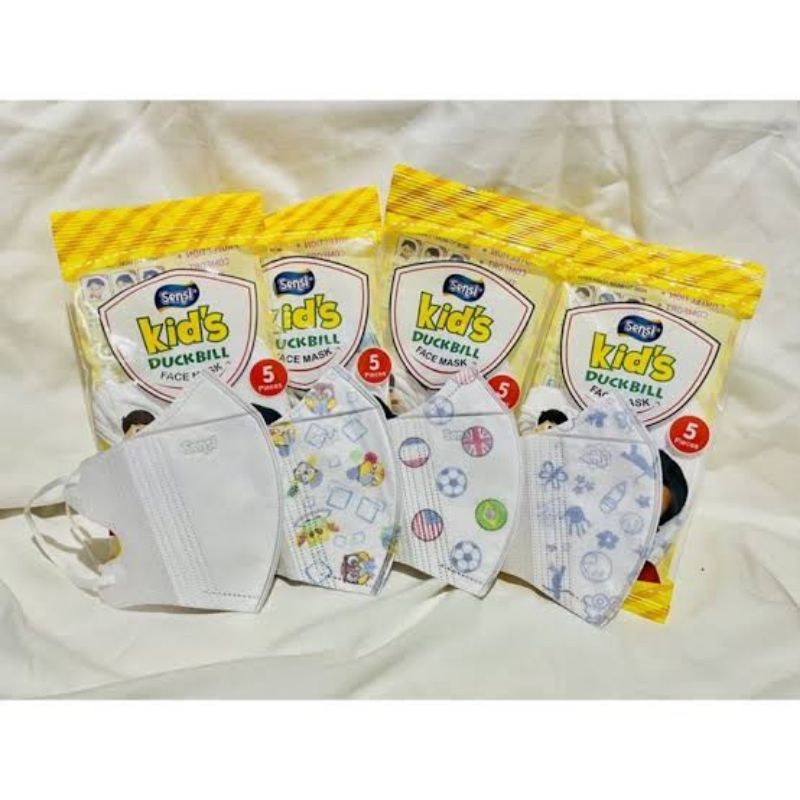 Masker Sensi Duckbill Kids Motif pack (isi 5 pcs)