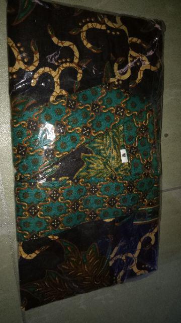 Cinta Batik Hrb026 Kenongo Kemeja Tosca Pendek Pekalongan Padi M L Xl Sogan Tulis Halus Kemeja Batik