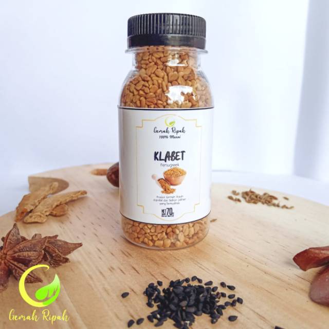 

BIJI KLABET / HULBAH / FENUGREEK SEEDS (70 GRAM)