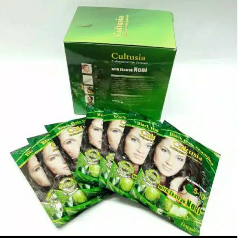 Semir shampoo Hitam Cultusia/shampoo Noni