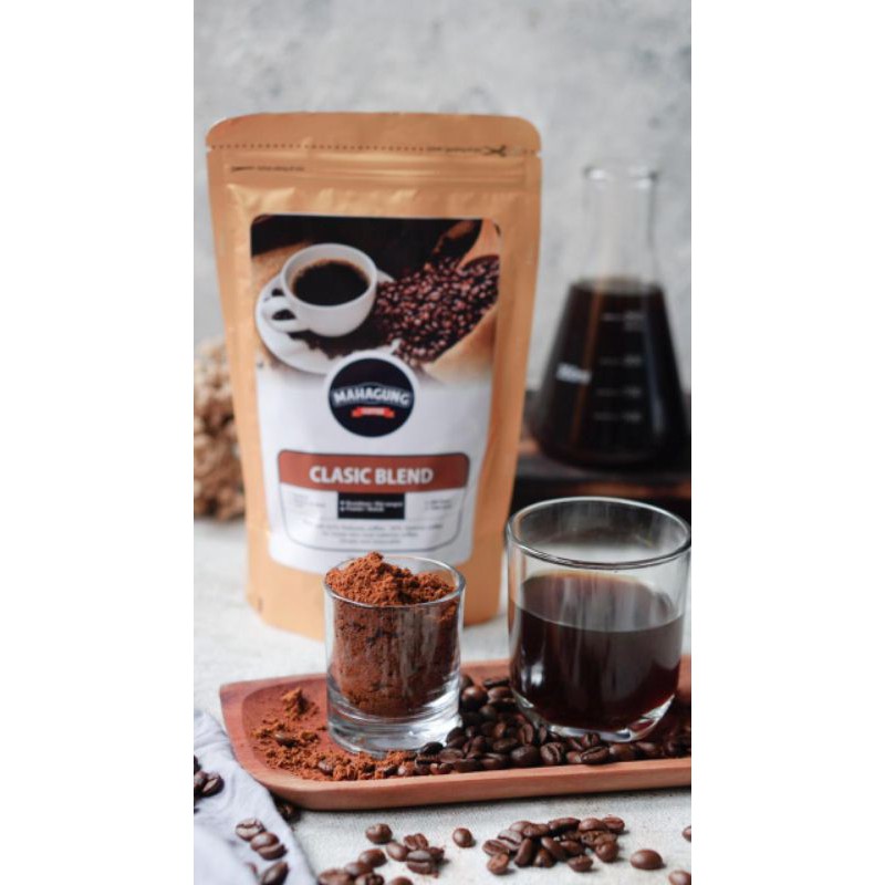 

Kopi Blend Clasic blend Arabika 60 : Robusta 40 Biji Sangrai / Bubuk 250gr