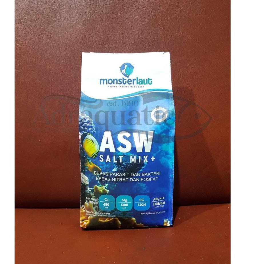 

Pasti Ada ASW SALT MIX + PLUS 800GR 800 GRAM GARAM SINTETIS LAUT SEA SALT MONSTERLAUT DFY'