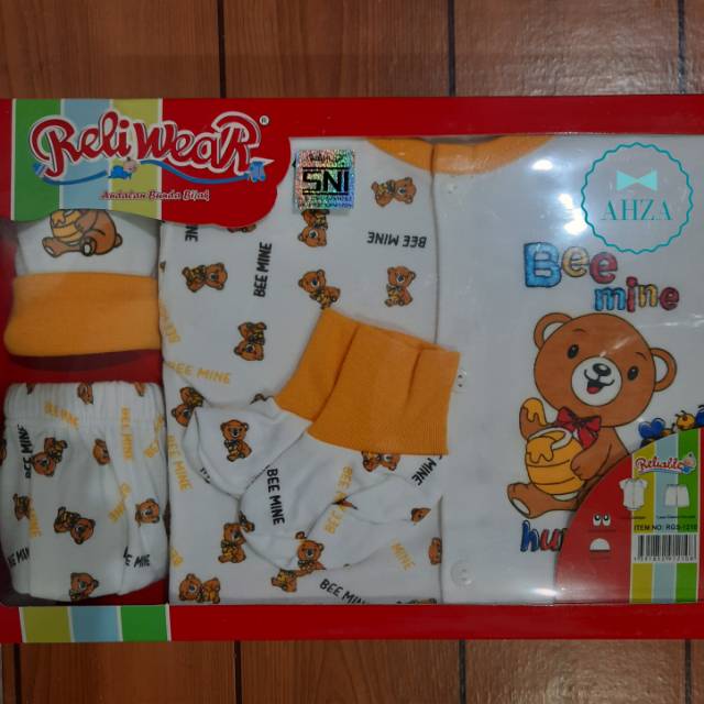 AHZA RELIWEAR BABY SET SETELAN JUMPER PENDEK KANCING DEPAN