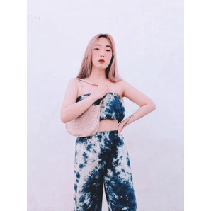 CS-Setelan Tie Dye Kemben + Kulot Panjang Korean I One Set Tiedye Bali Viral/SETELAN KEMBEN MURAH