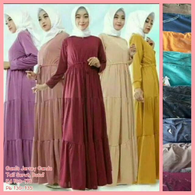 GAMIS POLOS CANDA SUSUN - GAMIS MURAH - LANGSUNG KONVEKSI - GROSIR GAMIS MURAH KUDUS