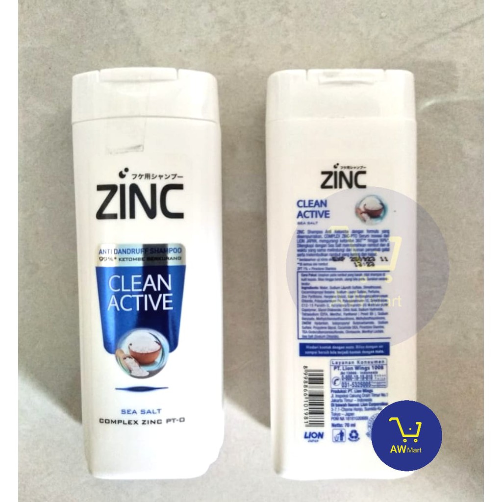 Shampo ZINC 70ml (DARI PABRIK LANGSUNG) Botol Irit Kecil