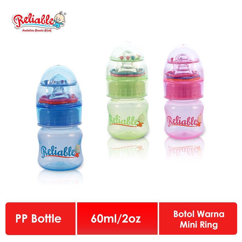 Botol Susu 60ml Reliable/BOTOL SUSU BAYI MULTIFUNGSI BAHAN 100% ECO-FRIENDLY (RAMAH LINGKUNGAN)