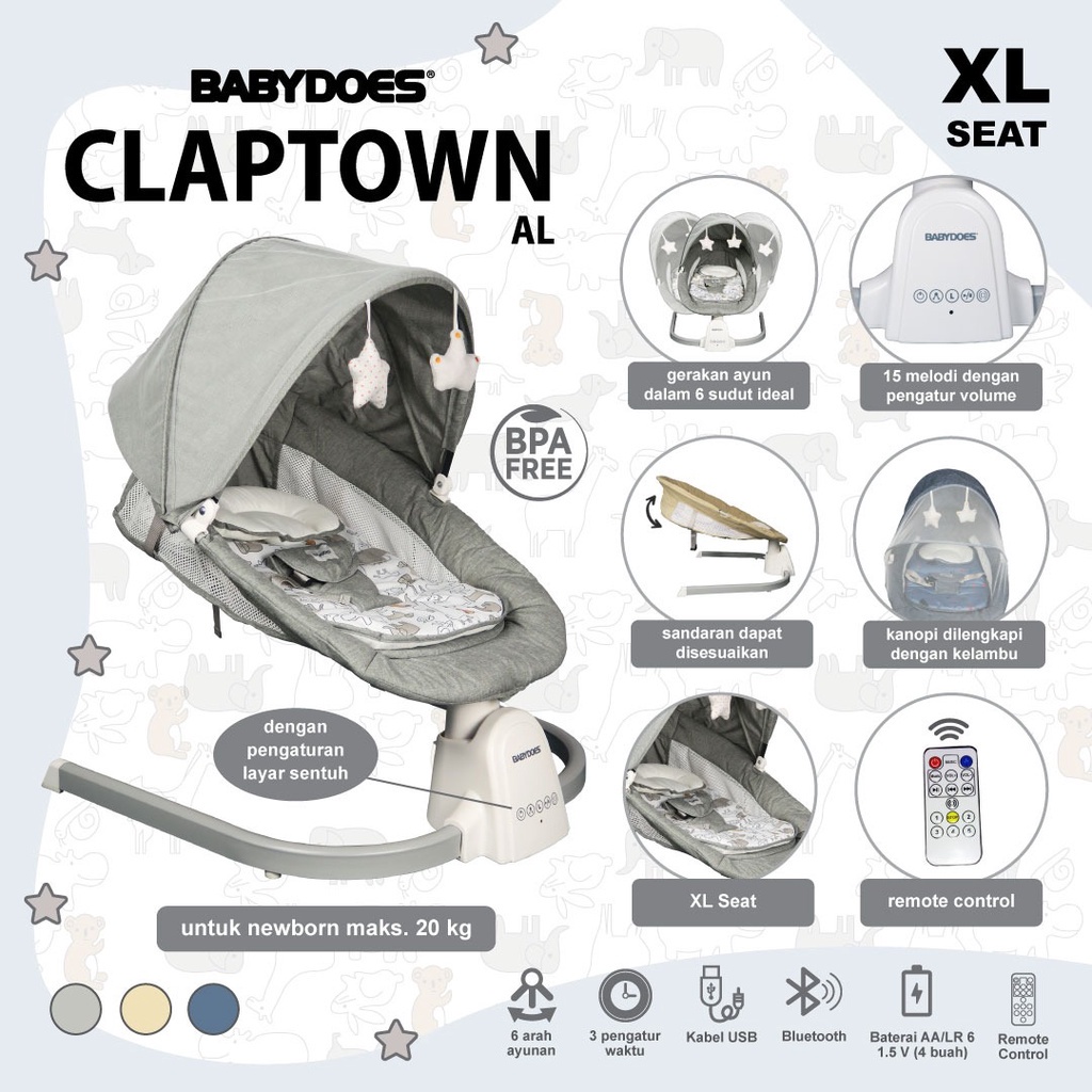 Baby Does Claptown AL Swing Bouncer / Claptown Swing Bed