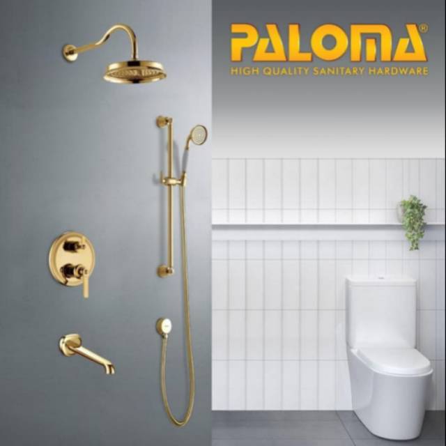 PAKET GOLD LIBERTY KERAN SHOWER MANDI SET RAIN SHOWER HAND SHOWER