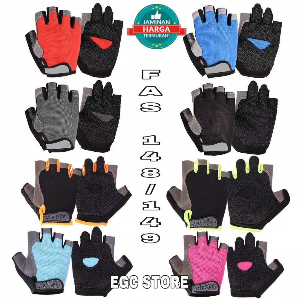 SARUNG TANGAN SEPEDA MOTOR / HALF FINGER / ST MOTOR / ST SEPEDA / TACTICAL ARMY - FAS-148/149