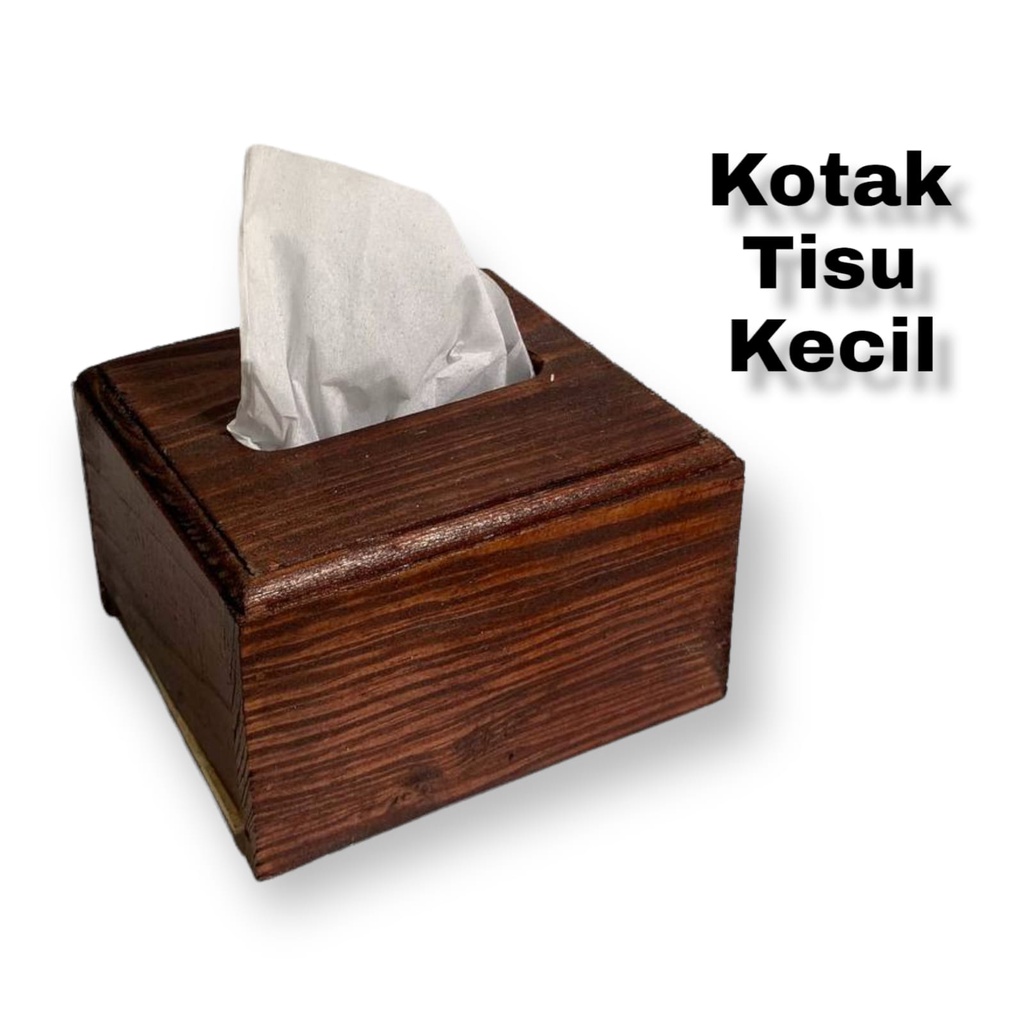 Jual Kotak Tisu Kayu Tempat Tisu Kayu Kecil Organizer Tissue Box Tisu Meja Makan Shopee Indonesia 