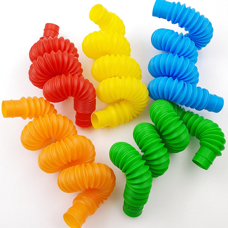 {LUCKID}Mini  Tubes Sensory Toy Stress Relieve Toys Kid Autism Anti Stress Toy