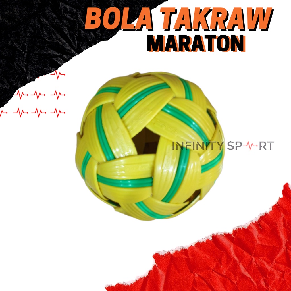 Bola Sepak Takraw plastik / Bola Takraw MARATHON