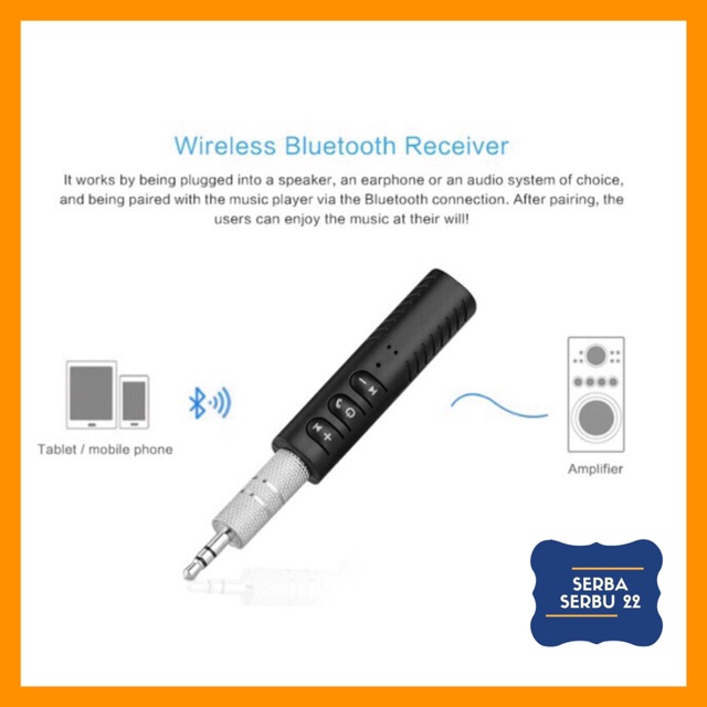 Bluetooth Wireless Audio Receiver Audio Jack Music