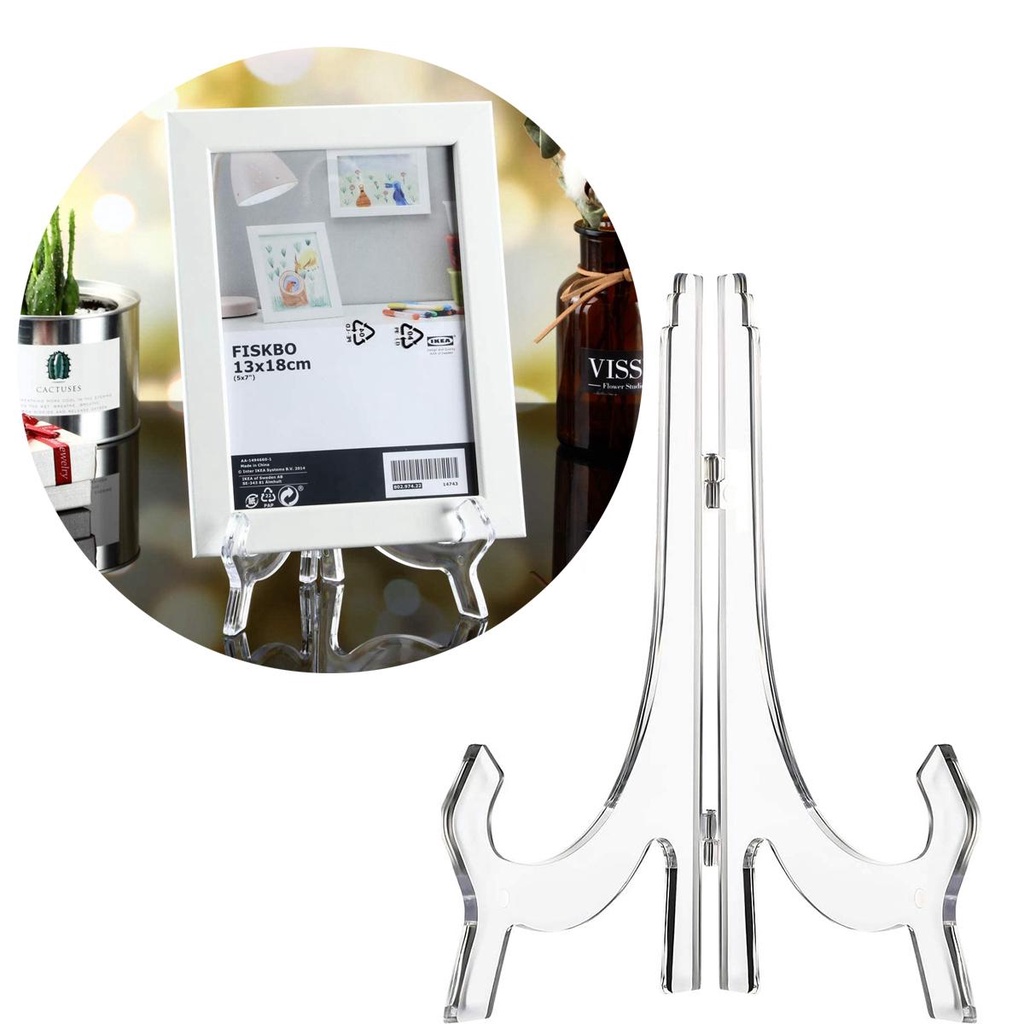 Lanfy Display Stand Multifungsi Bracket Gambar Acrylic Dekorasi Bingkai Foto Stand