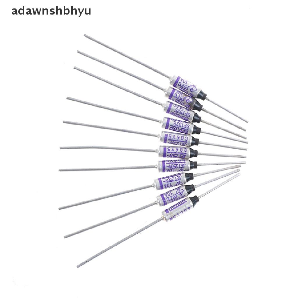 Adawnshbhyu 10Pcs SF152E SEFUSE cutoffs thermal Fuse157°C 157derajat 10A 250V