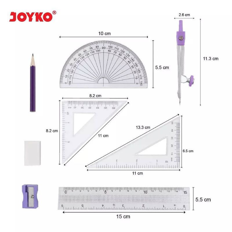 Math Set joyko MS 87 / Jangka Joyko MS-87