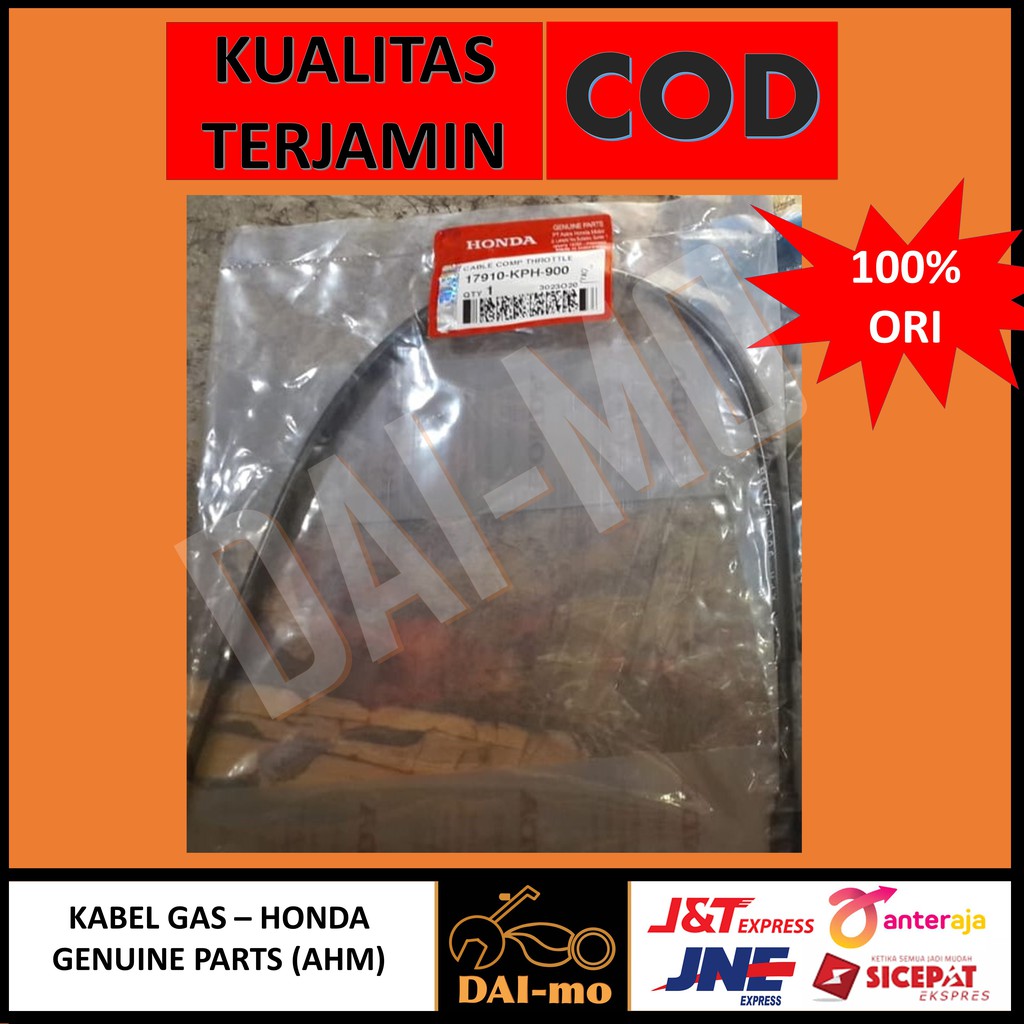 Kabel Gas Motor Supra X 125 Lama/ Old atau Karisma AHM ORI/ Honda Asli 17910-KPH-900