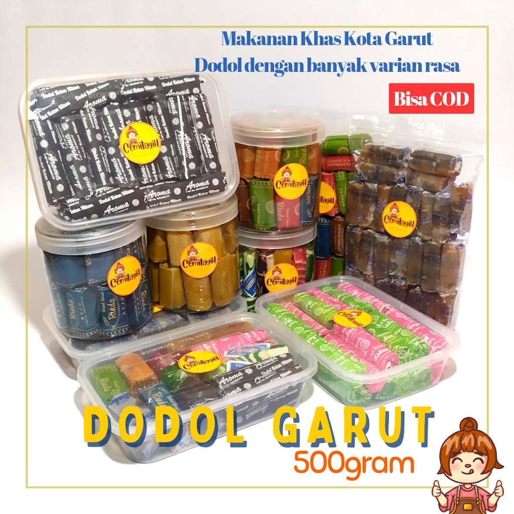 Dodol Garut Original Kemasan Thinwall dan Toples