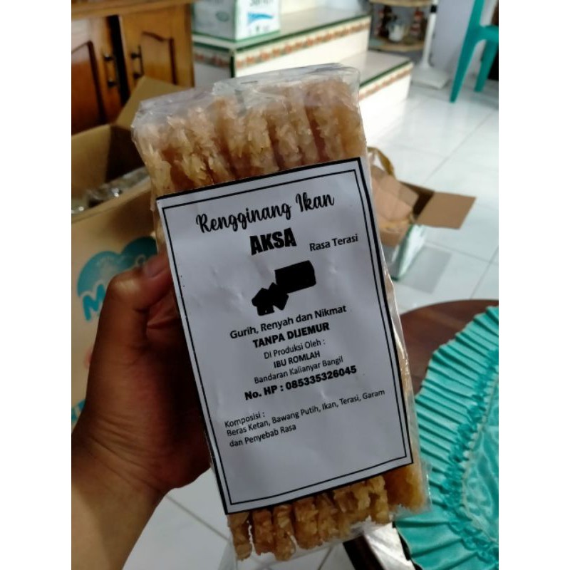 

rengginang AKSA,(cumi,trasi,bawang) isi 40
