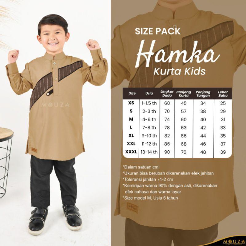 [Puby] KURTA HAMKA KIDS BY MOUZA INDONESIA | KOKO ANAK LAKI - LAKI LENGAN PANJANG TERBARU | SARIMBIT